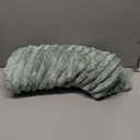 BEDELITE Fleece Throw Blanket for Couch - 300GSM Soft & Warm Fluffy Green Blanket, Decorative and Giftable Striped Blankets for Women, Men, 50"x70"