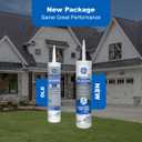 GE All Purpose Silicone Caulk, Clear, 10 fl oz Cartridge, 1 Pack - 100% Waterproof Silicone Sealant, Stronger Adhesion, Freeze & Sun Proof