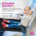 Toddler Airplane Bed for Toddler - Airplane Toddler Bed - Kids Airplane Bed - Baby Plane Travel Essentials - Airplane Seat Extender for Kids - Airplane Must Haves for Toddlers (Black)