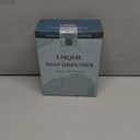 Soap Dispenser - 2 Pack, Antique Design Thick Glass Hand Soap Dispensers with Sturdy Tray; 304 Rust Proof Stainless Steel Silver Pump, 12Pcs Stickers, for Kitchen, Bathroom