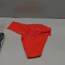 GAREDOB High Waisted Thong Underwear Tummy Control Plus Size Panties Cotton Lace Multicolor-Dark Size 4XL Pack-6