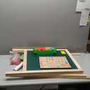 JOYOOSS Kids Wooden Easel with Paper Roll - Adjustable Magnetic Double Sided Drawing Board Whiteboard & Chalkboard Dry Easel Board,Children Art Easel for 3~12 Years Kids Boys Girls Painting Drawing