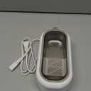 Ultrasonic Jewelry Cleaner, 48KHz Ultrasonic Cleaner Machine for Jewelry, Eyeglasses, Rings, Watch Strap, Dentures- Dual Cleaning Modes, 304 Stainless Steel Tank (White)