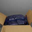 12 Pack Extra Heavy Duty Large Moving Bags with Strong Zipper & Comfortable Handles, Sturdy & Durable Clothes Storage Bags Totes Bins, Packing Moving Boxes for College Supplies, Dark Blue