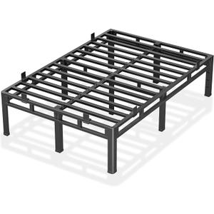 ROIL 16 Inch Queen Bed Frame Double Layer 2 in 1 Platform with Round Corner