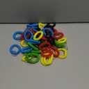 GXXMEI 100PCS Multicolor Plastic Stretchable Spiral Bracelet Wrist Coil Key Chains, Wrist Band Key Ring Chain for Office, Workshop, Shopping Mall, Sauna, Outdoor Sport