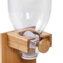 Honey-Can-Do Bamboo Cereal Dispenser with Airtight Lid  Countertop Dry Food Dispenser for Kitchen Organization  Eco-Friendly Cereal Container for Pantry