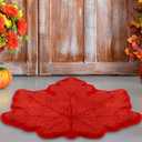 Ceenna Fall Thickened Bathroom Rugs 27.6 x 20 Inches Maple Leaf Bath Mat Non-Slip Absorbent Washable Carpet for Tub Shower Bathroom Doormat Front Door, Autumn Farmhouse Thanksgiving Decoration Gift