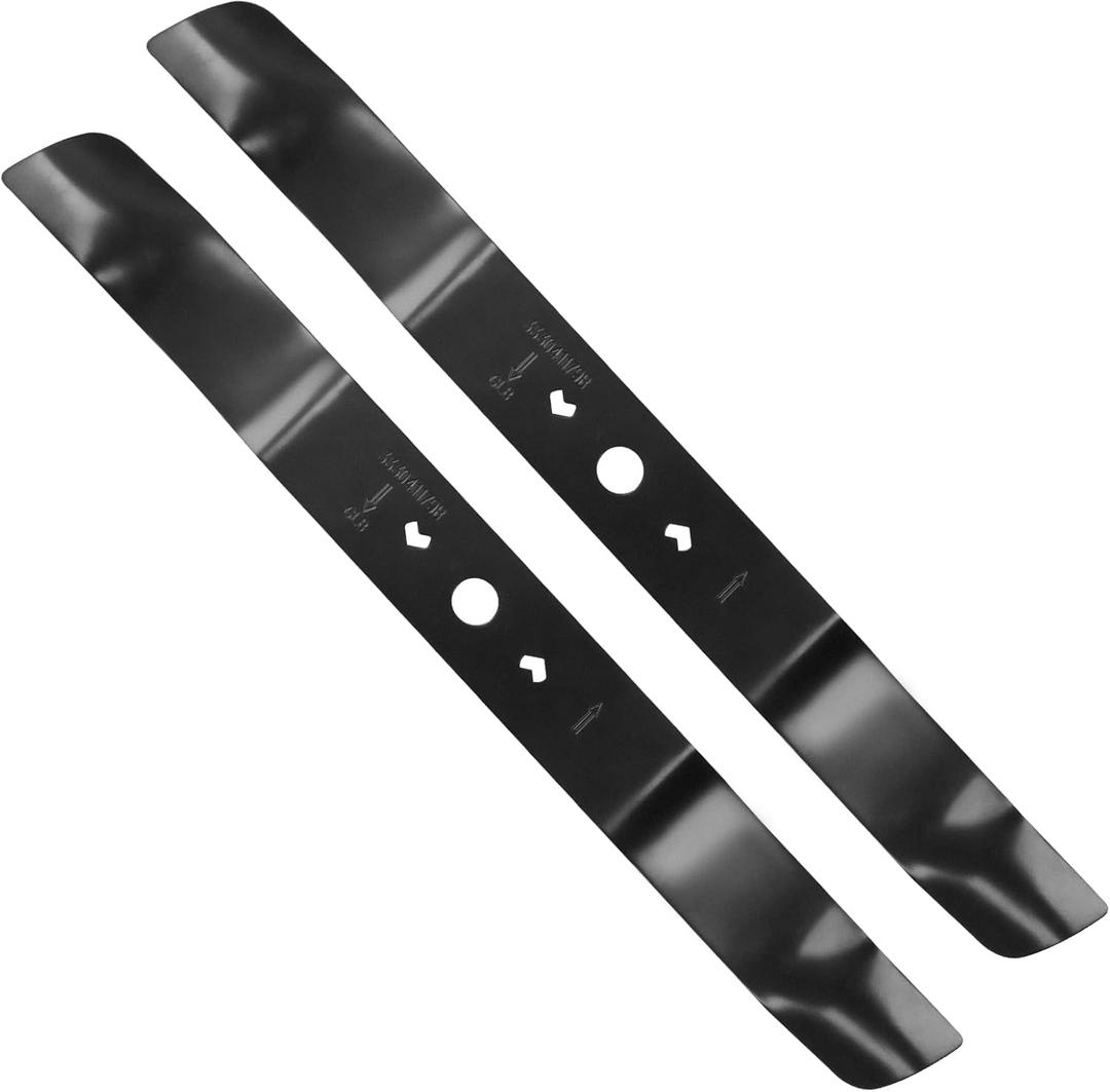 Wadoy 21" Lawn Mower Blade 2 Pack Compatible with Greenworks 21 Inch Mower Blade,Replacement Part for MO40L03,MO48L4422,MO40L4413,C3208101 (Black)