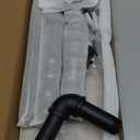 HouseAid Industrial Pipe Shelf with Towel Bar, 15-3/4 Inch Farmhouse Iron Pipe Shelving, Rustic Vintage Style Floating Shelves for Bathroom, Wall Mounted, Matte Black