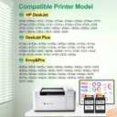 67XL Ink Cartridge Replacement for HP 67 67XL Printers Work for HP DeskJet 2700 2752 2755e 2855e 2800 2742e 4155e 4255e 4100 Envy 6055e 6000 6455e 6400 6458e 2 Pack-Black