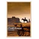 A PLUS MAX 27x40 Picture Frame Natural Light Weight Wall Mount