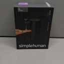 simplehuman 9 oz. Touch-Free Automatic Rechargeable Sensor Pump, Matte Black Stainless Steel, New