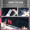 4PCS Car Door Sill Protector,Carbon Fiber Door Sill Protectors for Car Decorations & Scratch Protection,Universal Self-Adhesive Automotive Doors Entry Guard Cars Accessories