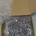 Funrous 100 Pack Peg Board Hooks Stainless Steel Pegboard Hooks Shelving Display Hanging Peg Board Holders for 1/8 and 1/4 Garage Storage Tools Organizer(2 Inch)