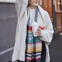 MissShorthair Oversized Chunky Blanket Scarf for Women Winter Warm Colorful Big Scarfs Plaid Thick Scarves Soft Fluffy Shawl