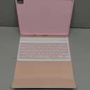 Protective Case With Detachable Bluetooth Keyboard For Apple iPad 10.2, Pink