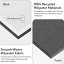 Olanglab Acoustic Panels 2 Pack, 48''x24'' Large Sound Panels, Fabric Wrapped Sound Proof Foam Panels for Walls, Sound Absorbing Panels for Recording Studio Acoustical Treatments (Dark Gray), 24x48 2Pack