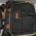 RAINSMORE Teacher Tote Bag for Women Work Bags 15.6 Inch Laptop Tote Bag with Large Cup Holder Nurse Bag Computer Handbag (Black)