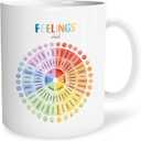Counseling Therapy Office Must Haves Mug, Mental Health Gifts for Womentherapy Office Decor, Calming Corner Decor, School Office Decormental Health Decor 11 Oz (Feelings)