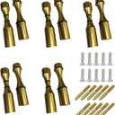 5 Sets Matte Gold Vino Pins Single Bottle Display Wall Mount Aluminum Rack Pegs
