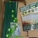 Garden Netting Kit for Raised Beds, 10x30FT Ultra Fine Mesh Netting＆ 6 Sets of 8FT Fiberglass Garden Hoops, Row Cover Insect Netting for Vegetable Plant Fruit Flowers Protection