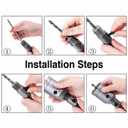 100mm / 4 inch Concrete Hole Saw with 250mm SDS Plus Shank Connecting Rod Cement Hole Saw for Cement Brick Concrete Stone Wall (100mm (4 inch))