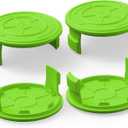 YWTESCH 4 Pack String Trimmer Replacement Spool Cap for Greenworks, Weed Wacker String Parts Trimmer Line Cap Covers Compatible with Greenworks Cordless Weed Eater