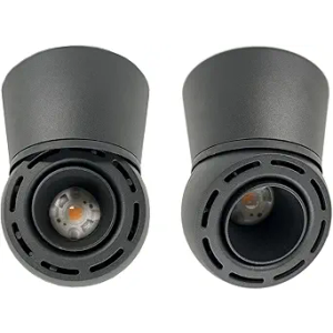 LED COB Adjustable Dimmable Ceiling Spotlight Directional Spotlight Black Downlight 12W 4000K Black Aluminum Spotlight for Hallway Gallery Display Living Room*2