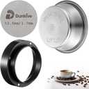 54mm Dual Wall Filter Basket, 53.3mm Puck Screen & 54mm Espresso Dosing Funnel Compatible with Breville BES860XL/11.41 Barista Express, Stainless Steel Portafilter Basket & Lower Shower Screen