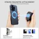Magnetic Selfie Light Compatible with MagSafe for iPhone Rechargeable LED Fill Light with Mirror, CRI95, 5 Color Temps, Foldable Ring Light