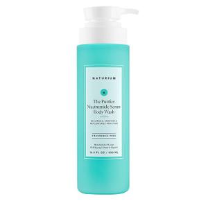 Naturium The Purifier Niacinamide Serum Body Wash, Cleansing & Hydrating GelSerum, Dermatologist Tested, Paraben & Cruelty Free, 16.9 oz