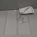 3-Tier Acrylic Hanging Plant Shelves - Height Adjustable Clear Acrylic Shelves for Windows - Perfect for Indoor Gardens, Kitchen Window Displays of Flowers, Succulent Plants, and Seedling Growth