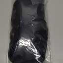 SARLA Invisible Wire Hair Extensions with 3 Clips Long Synthetic Wavy Curly Hairpiece Adjustable Transparent Headband for Women 18 Inch Jet Black