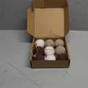 Syhood 9Pcs 9 Pcs 2.36 Inch Christmas Ball Ornaments Boho Farmhouse Jute Rope Hanging Balls Burlap Neutral Rustic Ornaments for Xmas Tree Holiday Wreath Garland Wedding Home(White,Beige,Dark Brown)