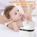 Baby Wipe Warmer, Wet Wipe Warmer 5 Modes of Temperature Heating Control Dual Heat for Baby's Comfort Large Capacity Wipes Dispenser Diaper Wipe Warmer with Night Light
