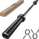 TEEMOO Olympic Barbell Bar, 57"/47" Barbell Bar with 2 Spring Collars, Strength Training bars, Bench Press bar for Weight Lifting, Squat, Hip Thrusts, Biceps, 700lb/500lb Weight Capacity, E-Coat Finish for 2 inch Weight Plates (Black)