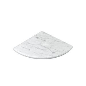 9 Inch Marble Corner Shower Shelf for Shower Room, Both Side Honed Finish, Bathroom Wall Mounted