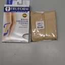 Truform 20-30 Mmhg Compression Stockings for Men & Women, Thigh High Length, Dot Top, Closed Toe, Beige, (Medium 1 Pair)