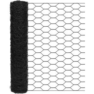 vensovo Garden Poultry Black Chicken Wire - 13.7 '' × 157 '' Chicken Wire for Crafts, Garden Fence Animal Barrier, 0.8 inch Mesh Poultry Netting Fence, Pet/Rabbit/Chicken Wire Fencing