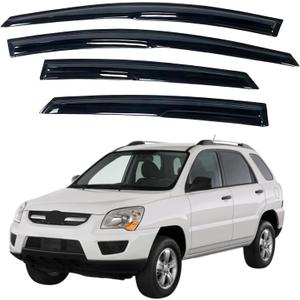 IG Window Visors Fit for 2005-2010 Kia Sportage, Out-Channel Rain Guards Vent Wind Deflectors 4PC, Car Accessories for 05-10 Sportage
