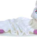 Cuddleuppets: Unicorn - White-Purple - 2-in-1: Plush Puppet & Blanket, Soft Magical Character, Play All Day & Cuddle All Night, Kids, Machine Washable