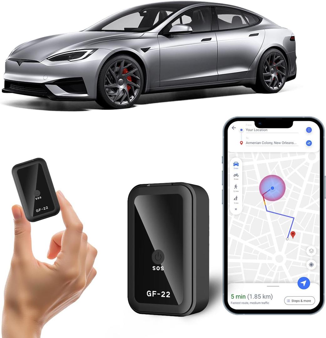 Mini GPS Tracker for Vehicles,Portable Real Time Magnetic GPS Tracking Device for Car, Full Global Coverage Location Tracker for Kids,Trucks/Person,No Subscription Required/No Monthly Fee
