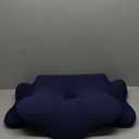 Cervical Pillow for Neck Pain Relief - Cooling Ergonomic Dual-Sided Orthopedic Neck Pillow with Ice Silk Pillowcase, Breathable Memory Foam Contour Pillow for Side, Back, Stomach Sleepers (Dark Blue)