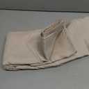 Fitable Faux Linen Tablecloth Rectangle 60 x 120 Inch - Rustic Fabric Table Cloth for 8 Foot Tables, Beige Faux Burlap Table Cover for Kitchen Dining, Party, Farmhouse