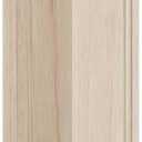 Ekena Millwork COL03X03X35KERW Kent Raised Panel Cabinet Column (Top Block: 6 1/8", Bottom Block: 7 1/8"), 3 3/4"W x 3 3/4"D x 35 1/2"H, Rubberwood