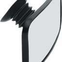 CIPA 11050 Suction Cup Rearview Mirror, Black, 8" W x 4" H