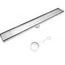 304 Stainless Steel Shower Drain, Removable Grate & Hair Catcher Bathroom Floor Drain with Waterproof Design for Tile Floor, CUPC Compliant (Tile Insert, 30 Inch)