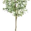 Fogein Artificial Eucalyptus Tree,6Ft Tall Fake Potted Tree Silk Faux Eucalyptus Tree with Plastic Nursery Pot, Artificial Plants for Home Office Indoor Decor