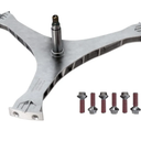 DC97-17004B / DC60-00100A Washer Flange Shaft Assembly Compatible with Samsung Washing Machine Washer Spider Spinner Shaft Replaces DC97-17004A DC97-17004E with DC60-40137A Spider Hex Bolts